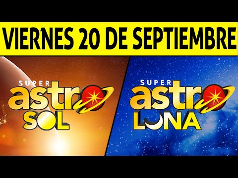 Resultado ASTRO SOL y ASTRO LUNA del Viernes 20 de Septiembre de 2024  SUPER ASTRO