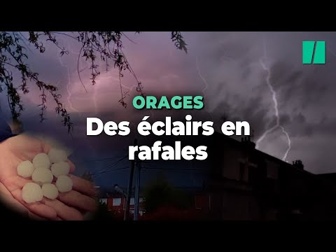 25 000 éclairs ont strié le ciel français en seulement 6 heures lundi soir