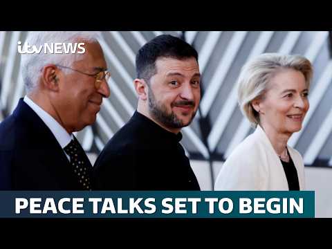 EU leaders back massive defence plan as Zelenskyy restarts talks with US | ITV News