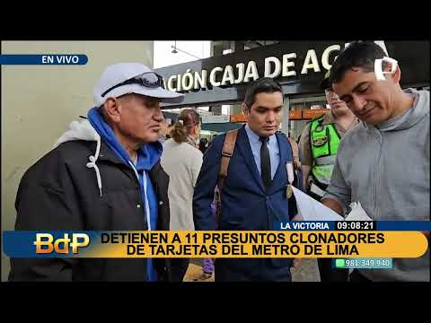 Metro de Lima: Detienen a 11 presuntos clonadores de tarjetas