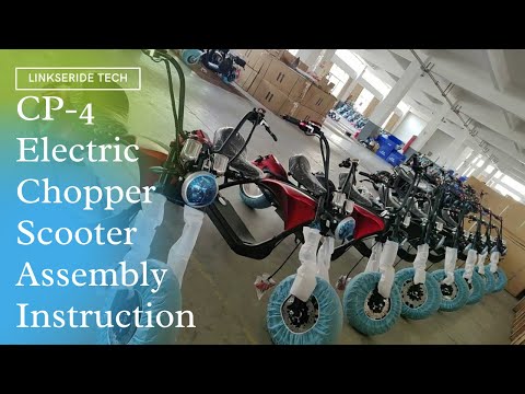 How to Install the CP-4 Electric Chopper Scooter from Package