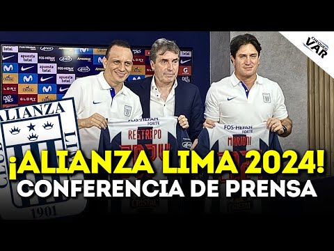 PRESENTACIÓN de NUEVO GERENTE DEPORTIVO y DT de ALIANZA LIMA: CONFERENCIA de ALEJANDRO RESTREPO