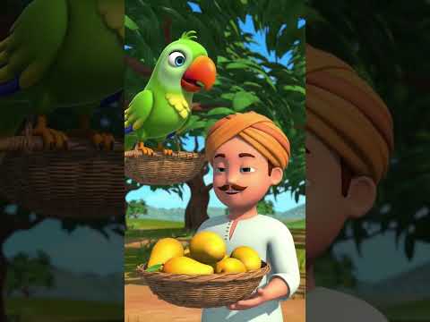 🥭 तोते का जादुई आम का पेड़ | Funny Moral Story | Must Watch 😂🦜#shorts #viral #emtionalstory
