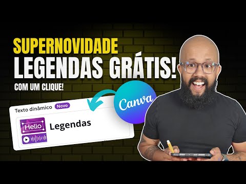 AGORA SIM! - Legendas Grátis no Canva COM 1 CLIQUE! [NOVIDADE]