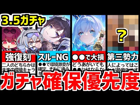 【崩壊スターレイル】3.5サポーターの嵐！●●は今後重要度爆増！これで後悔しない星５限定キャラの引き方、引くべきかを解説！【崩スタ/スタレ/ケリュドラ/セイレンス/カフカ】