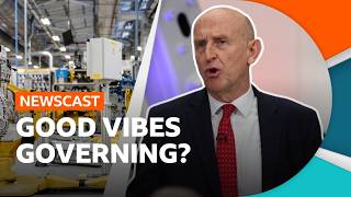 Thumbnail for the video "Can The Chancellor John Healey's Positive Vibes Limit UK Tax Rises? | BBC Newscast" from BBC News