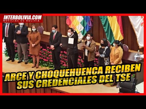 ? Arce y Choquehuanca reciben credenciales como los nuevos mandatarios de Bolivia