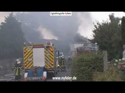 Strukdorf - Kreis Segeberg: Großfeuer vernichtet Wohnhaus (01.08.2014)