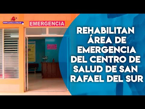 Inauguran rehabilitación del área de emergencia del Centro de Salud de San Rafael del Sur