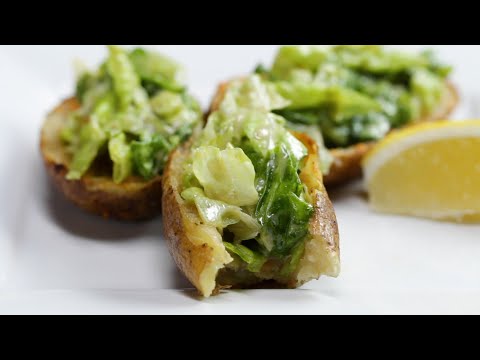Ultimate Caesar Salad Potato Skins ? Tasty Recipes