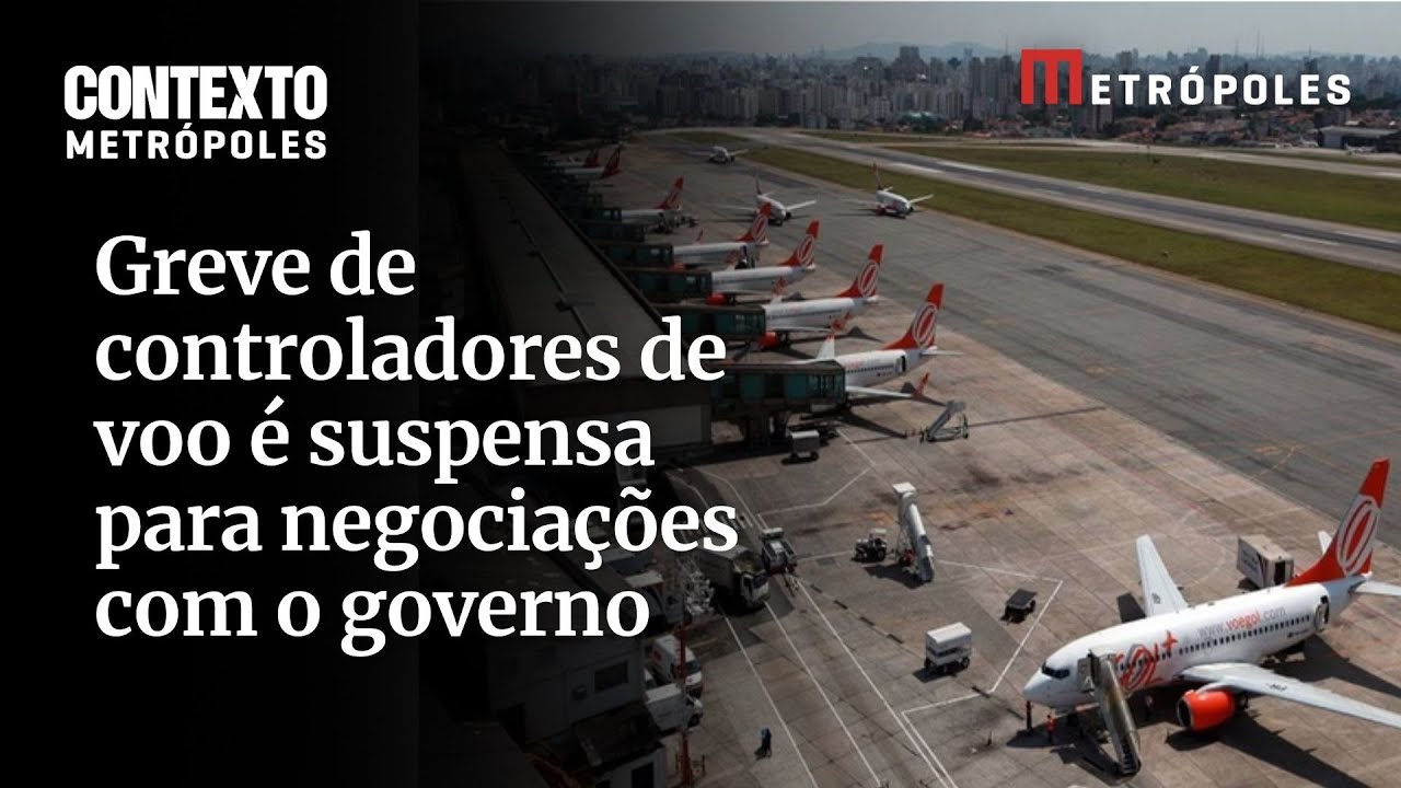 Greve de controladores de voo é suspensa para negociações com o governo