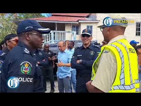 National Security Minister, Dr Horace Chang tours police stations in St James