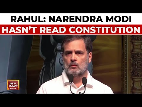 LoP Rahul Gandhi's Big Samvidhan Attack On PM, Says 'Modi Hasn't Read Constitution' | India Today