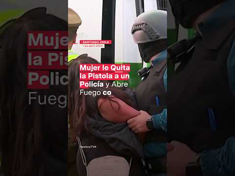 Mujer le quita su pistola a un policía y abre fuego contra sus captores - N+ #Shorts