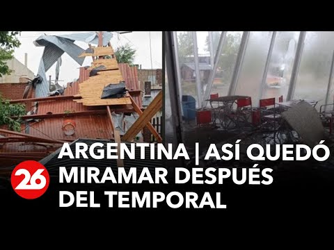 Argentina | Así quedó Miramar después del temporal de viento, lluvia y granizo