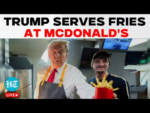 LIVE | Donald Trump At McDonald's | Trump Serves French Fries At Pennsylvania Outlet | US Elections