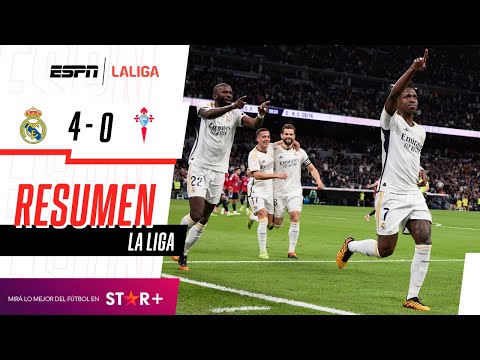 ¡PALIZA DEL MERENGUE EN EL BERNABÉU PARA SEGUIR LÍDER! | Real Madrid 4-0 Celta | RESUMEN