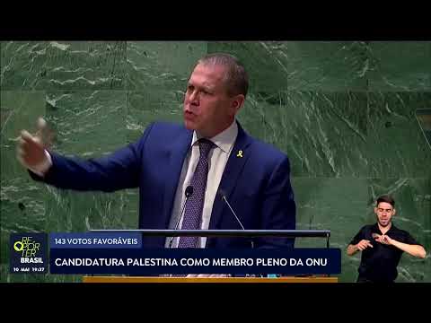 Candidatura palestina como membro pleno da ONU recebe 143 votos favoráveis