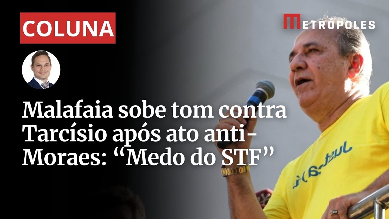 Malafaia sobe tom contra Tarcísio após ato anti Moraes Medo do STF
