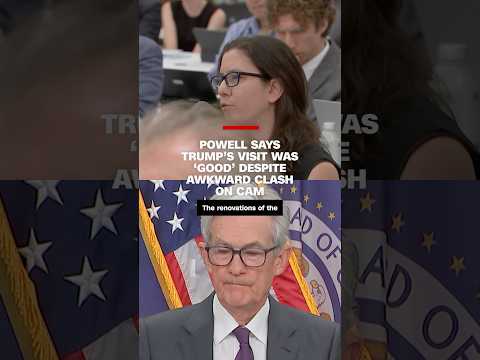 Powell says Trump’s visit was ‘good’ despite awkward clash on cam