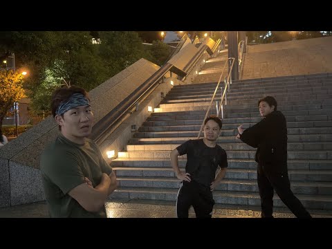 雨の中階段ダッシュしたら危なかった