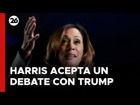 Kamala Harris acepta la propuesta de un segundo debate con Trump en octubre