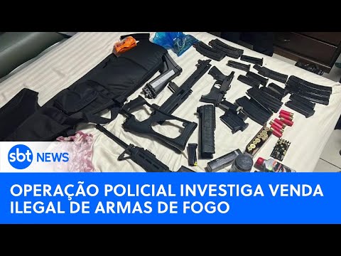 Polícia Civil investiga comércio ilegal de armas de fogo | #SBTNewsnaTV (20/03/24)