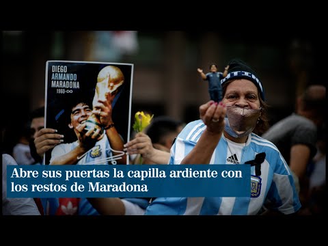 Abre sus puertas la capilla ardiente con los restos de Maradona