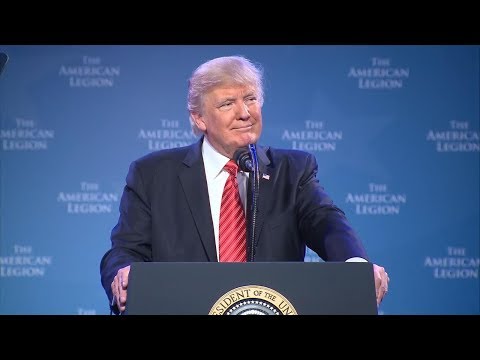 President Donald Trump delivers remarks to National Convention of the American Legion