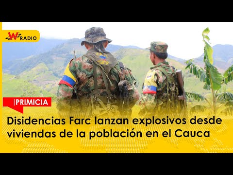Disidencias Farc lanzan explosivos desde viviendas de la población en el Cauca
