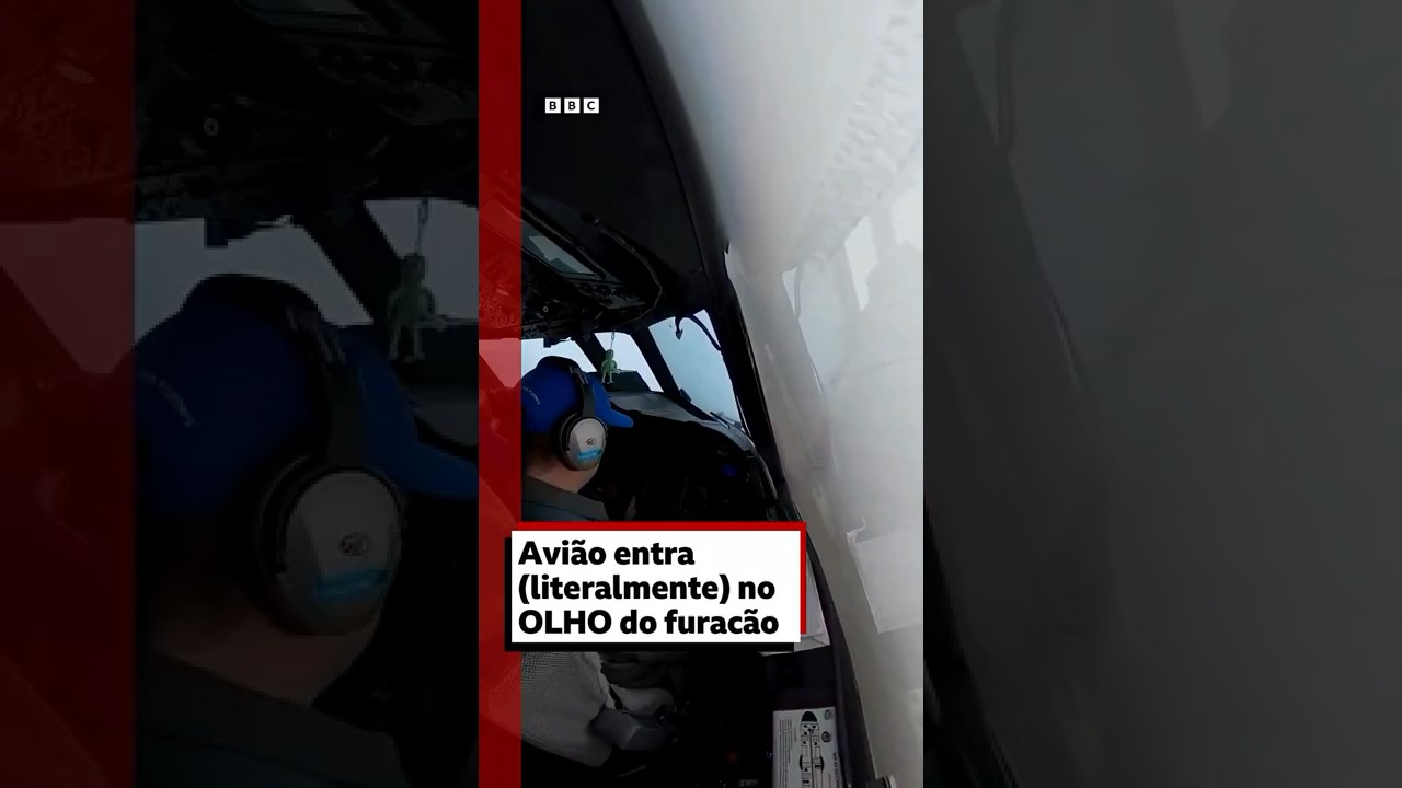 Eles voaram para dentro do furacão 🌪️