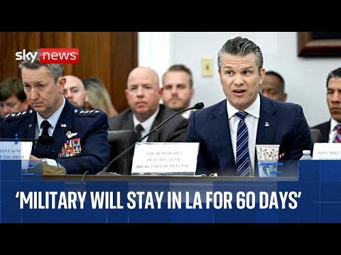 US defence secretary Pete Hegseth questioned as 700 marines sent to LA