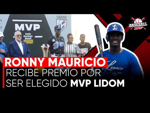 Baseball 360 - Ronny Mauricio recibe premio por ser elegido MVP de LIDOM