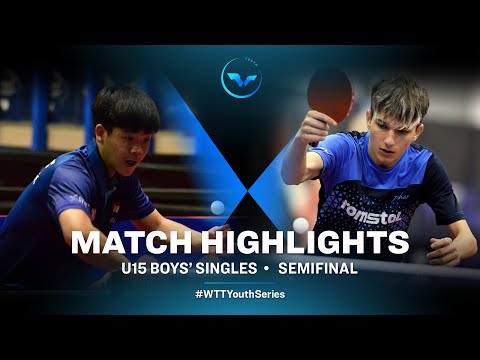Table Tennis 🥍 Quek Yong Izaac vs Alexandru Dragos Bujor | WTT Youth Star Contender Wladyslawowo | U15 | BS | SF