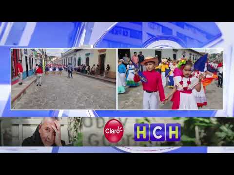 Santa Rosa de Copán celebra la llegada de los pliegos de Independencia con un colorido desfile