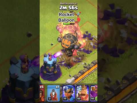 #coc #gaming #roket balloon V/S wizard Tower #subscribe #best #gameplay #shorts #viral #trend