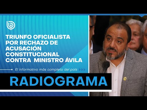 Triunfo oficialista por rechazo de Acusación Constitucional contra  ministro Ávila