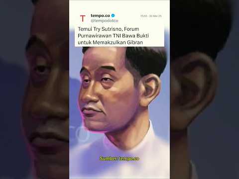 Temui Try Sutrisno, Forum Purnawirawan TNI Bawa Bukti untuk Memakzulkan Gibran