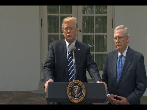 President Donald Trump, Sen. Mitch McConnell deliver statement from the Rose Garden