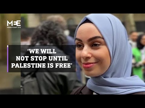 Leanne Mohamad: ‘We will not stop until Palestine is free.’