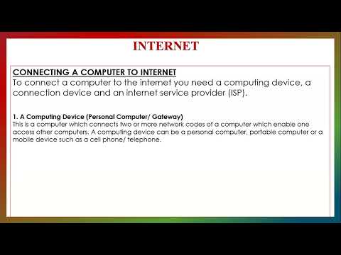 S.5 ICT THEORY || INTERNET