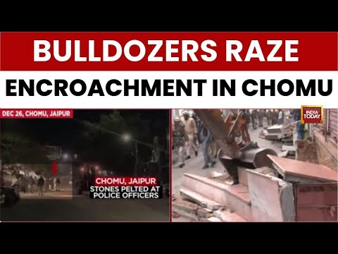 Rajasthan: Bulldozer Action in Chomu After Stone Pelting on Police; Govt Vows Strict Action