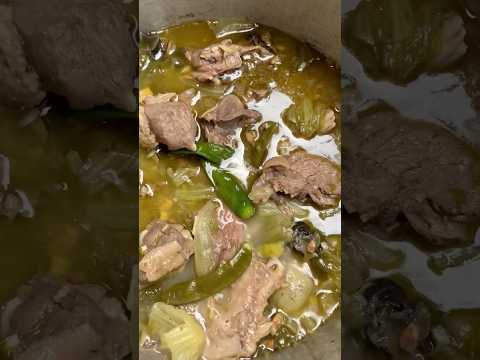 ဘဲပေါင်း ခရု ကြံမဆိုင် Steamed Duck  with snails and pickled mustard leaves. #food #foodie #homemade