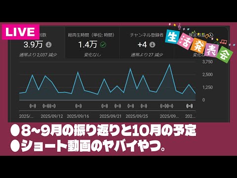 【無料】2025年8～9月度 生活発表会【Ｓ的】