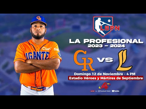 Gigantes de Rivas VS Leones de León - Liga de Béisbol Profesional Nacional (LBPN) – 2023 -2024