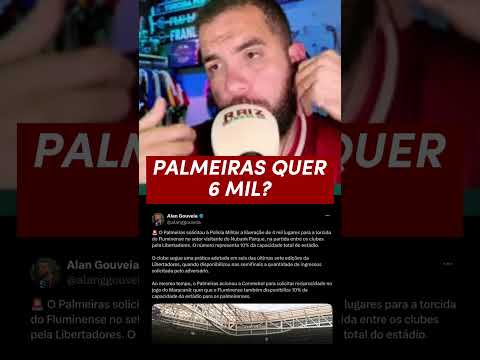 Palmeiras solicita 4000 ingressos para torcida do Fluminense na Libertadores, seguindo regulamento