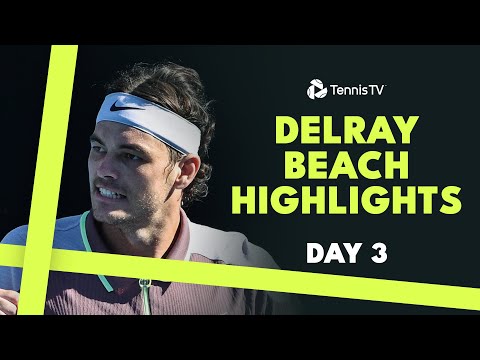 Fritz Opens Campaign Against Borges; Arnaldi, Mannarino Feature | Delray Beach 2024 Day 3 Highlights