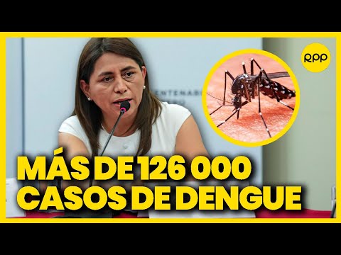 Perú registra 126 mil casos de dengue, informa ministra de Salud. Rosa Gutiérrez