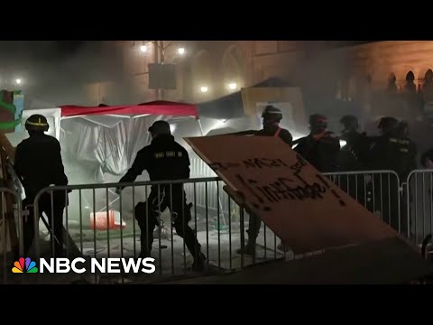 Police clear UCLA protesters as campus crackdowns spread