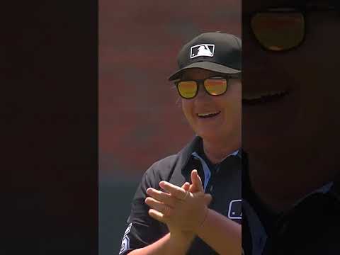 History ❤️ Jen Pawol has become the first woman to umpire in a regular-season MLB game.